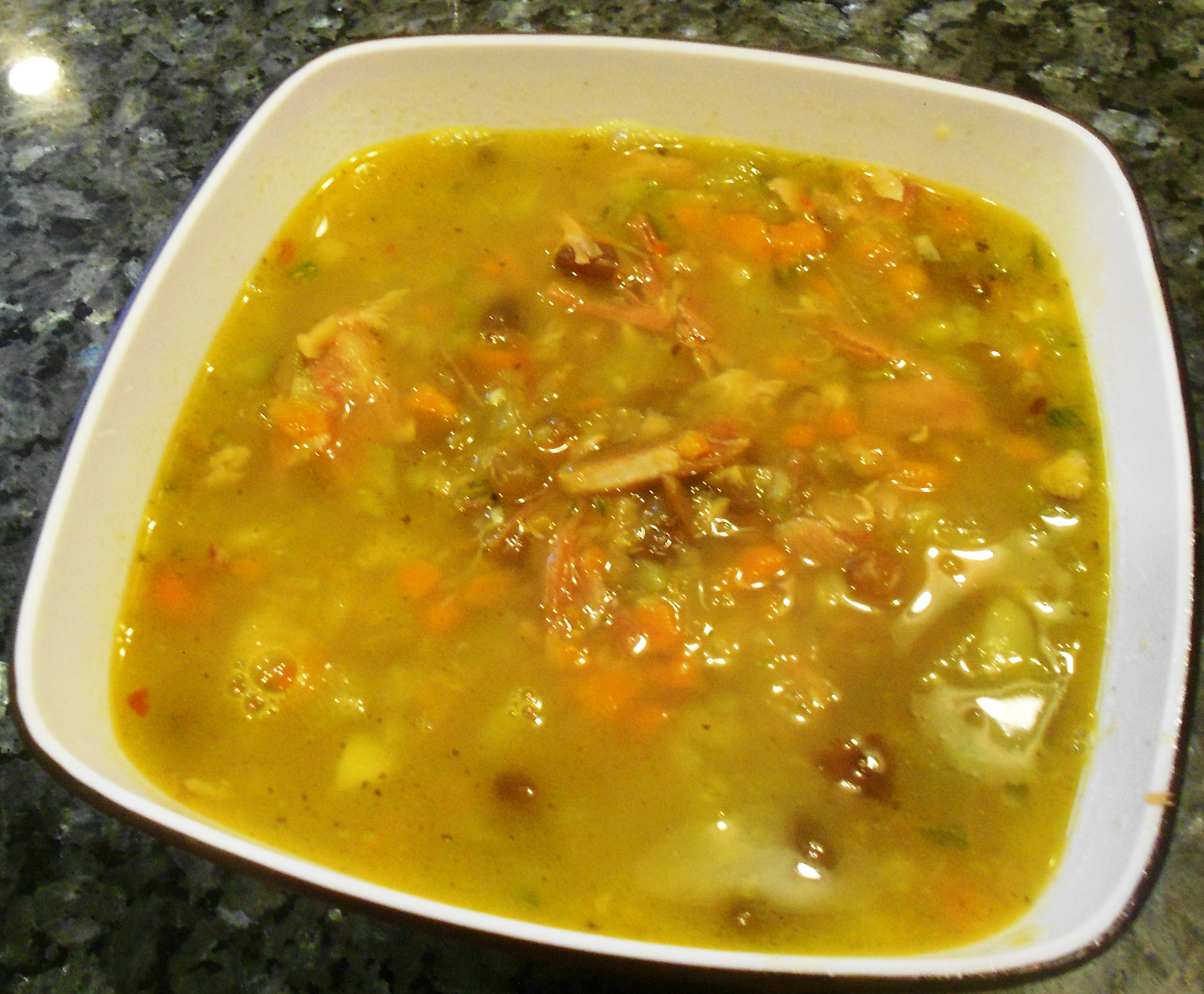 Sprouted Bean, Vegetable & Ham Soup Recipe